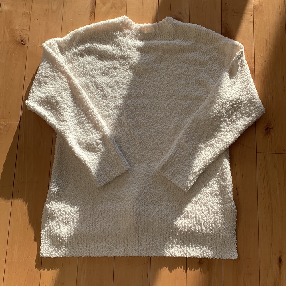 Anthropologie Sanctuary Teddy/Popcorn Knit V-Neck Sweater - Picture 2 of 4